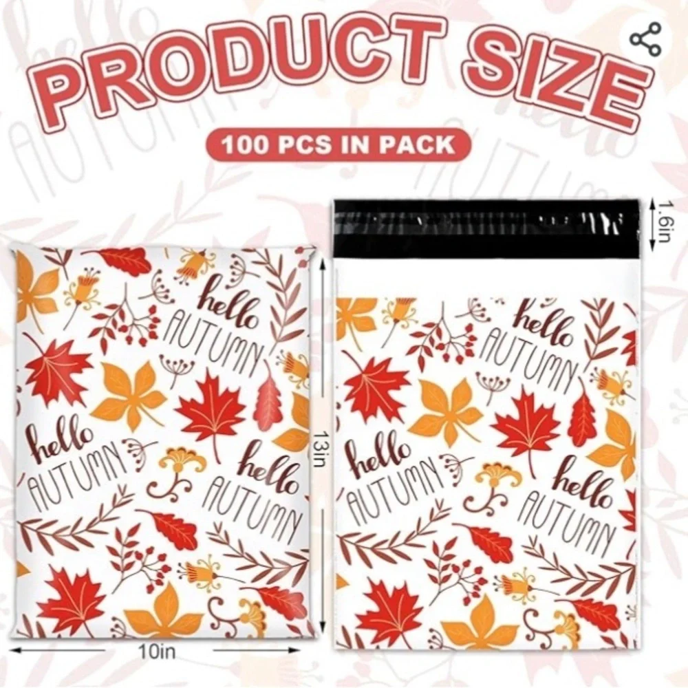15 Count Polymailer Size Variety Bundle - FALL 01 (5/6x9 + 5/10x13 + 5/14x19)